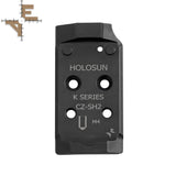 CZ Shadow 2 adaptera plāksne Optics Ready | Holosun K-series footprint Evo Arms