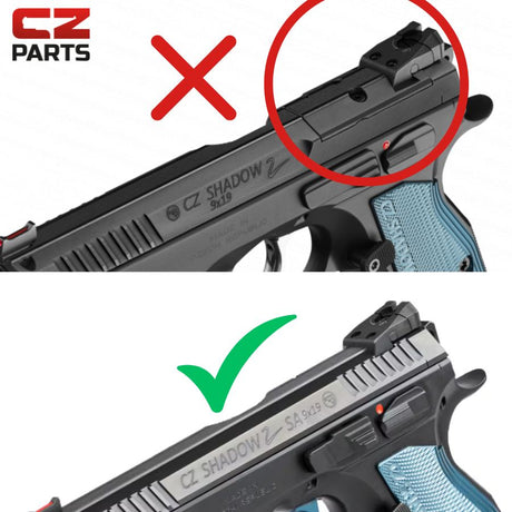CZ Shadow 2, CZ 75 SP-01 Shadow kolimatora stiprinājums | Shield RMSc footprint 