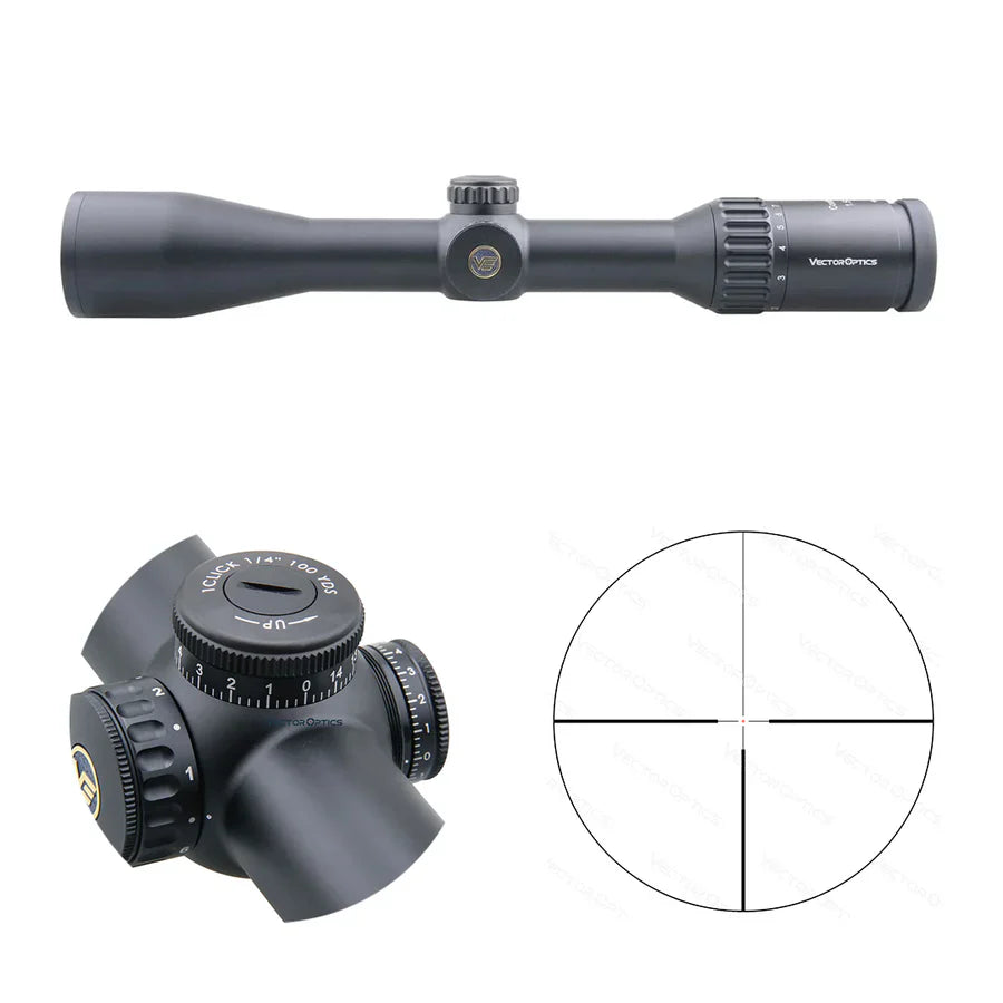 Vector Optics Continental 1,5–9x42 SFP šautenes tēmēklis