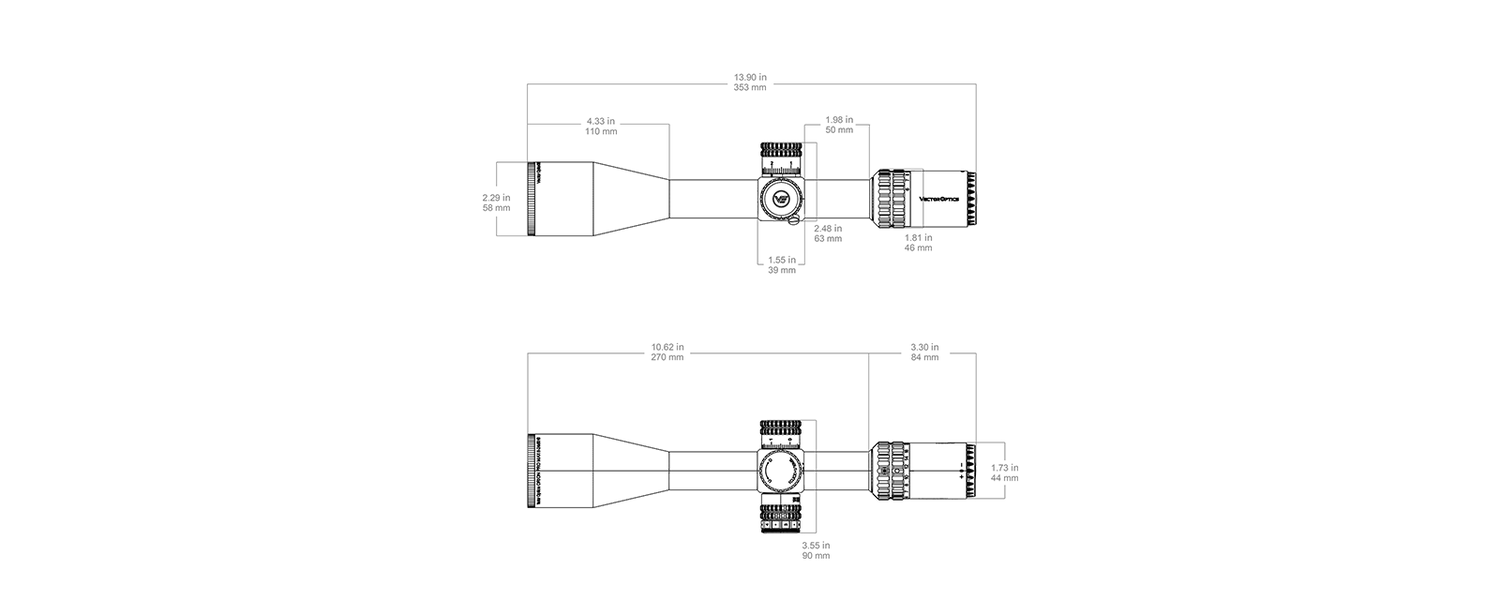 Vector Optics Orion Pro Max 6-24x50 MIL HD FFP šautenes tēmēklis