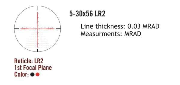 Sightmark Presidio 5-30x56 LR2 FFP šautenes tēmeklis