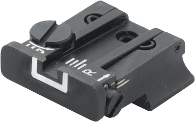 CZ 75B CZ P-01 CZ 75 SP-01 regulējams aizmugurējais tēmēklis | baltas līnijas