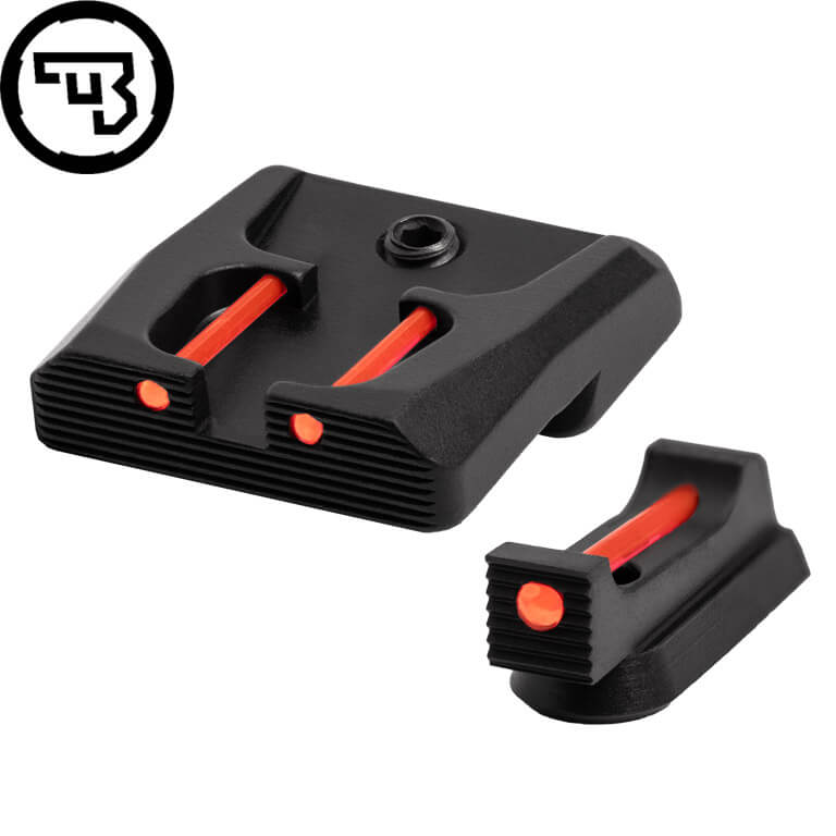 CZ P-07, CZ P-09 fixed sight set with fiber optics | type B