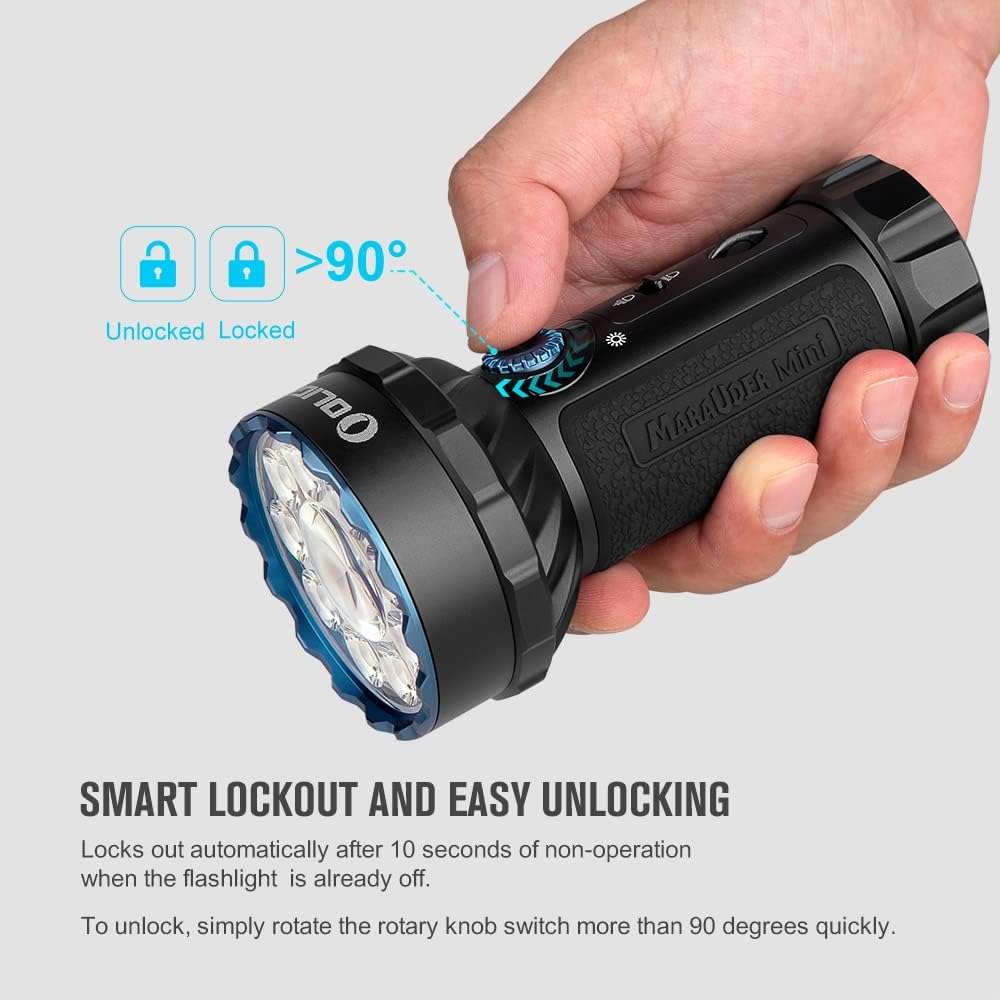 Olight Marauder Mini | daudzkrāsu uzlādējams lukturis | 7.000 lm