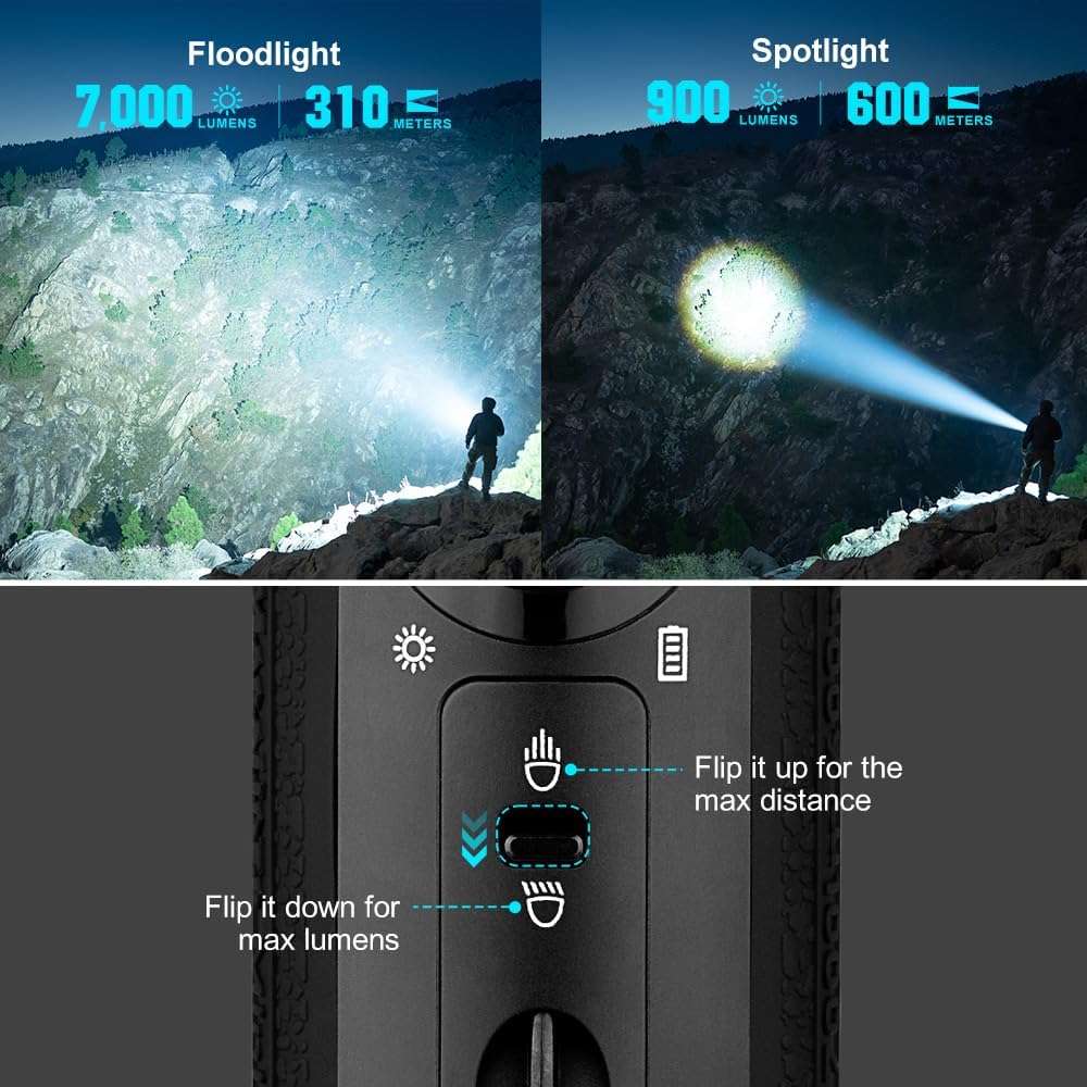 Olight Marauder Mini | daudzkrāsu uzlādējams lukturis | 7.000 lm