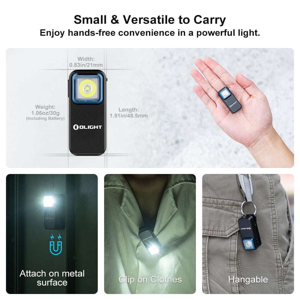 Olight Oclip | uzlādējama EDC klipša lampa | 300 lm