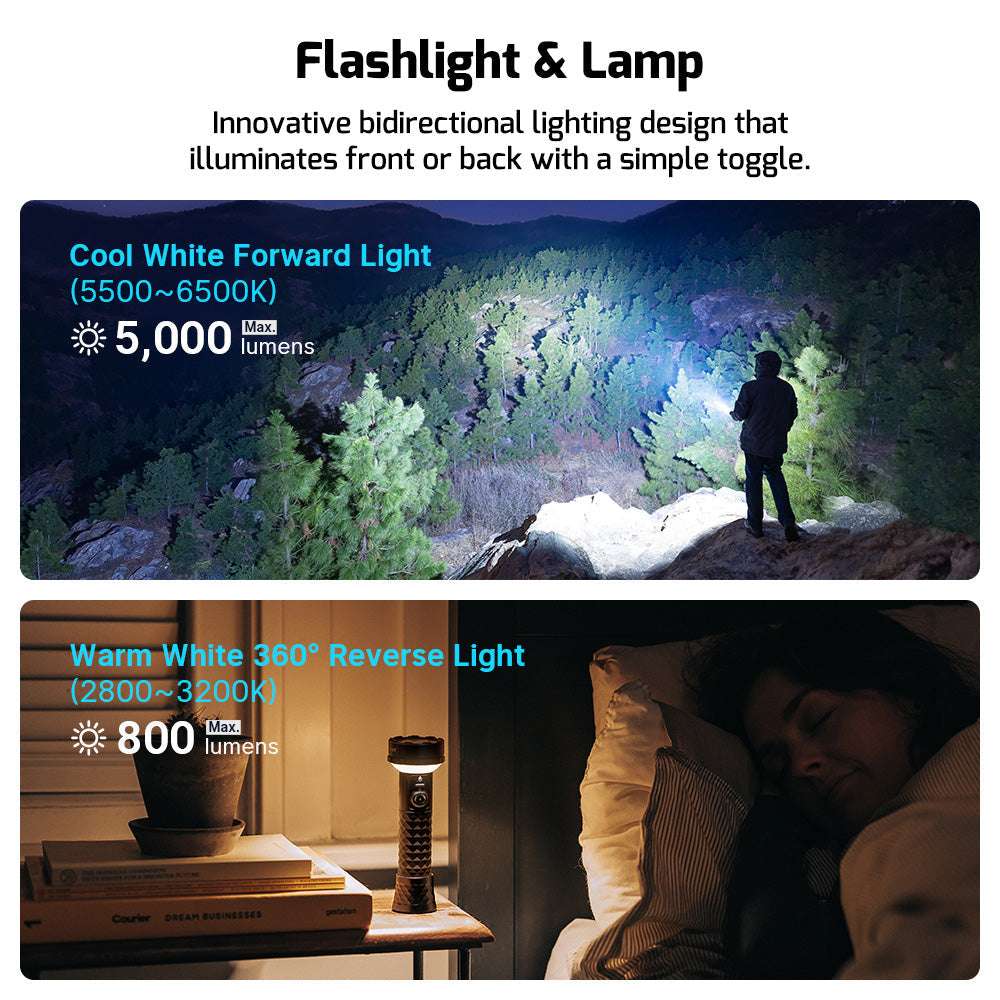 Olight Prowess | lukturis ar divvirzienu apgaismojumu | 5.000 lm