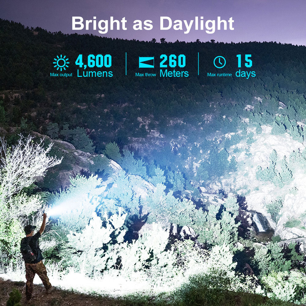 Olight Seeker 4 Pro | augstas jaudas lukturis | 4.600 lm