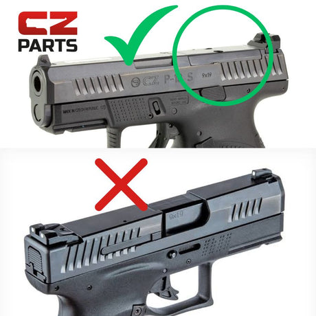 CZ P-10 OR adaptera plāksne | Trijicon RMR footprint 