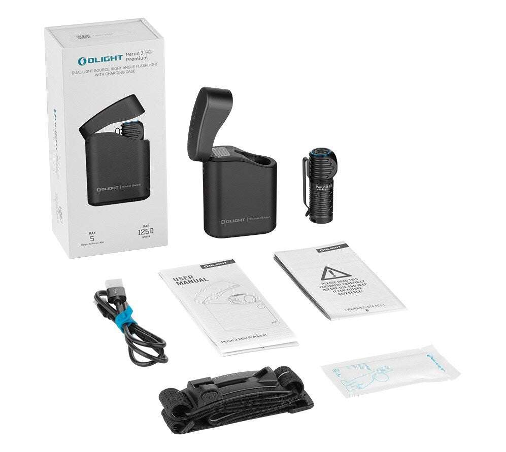 Olight Perun 3 Mini Premium | uzlādējama galvas lampa | 1.250 lm